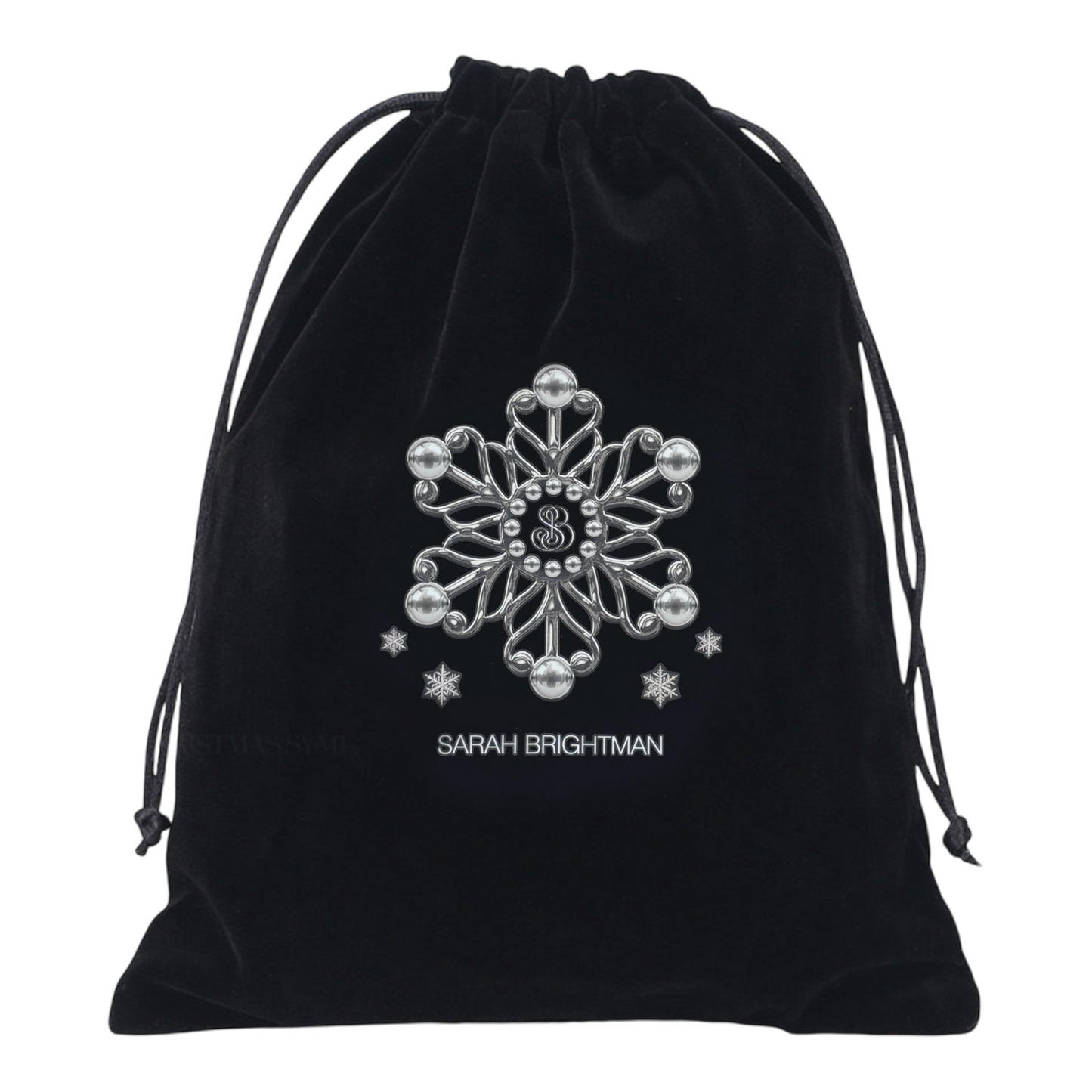 NEW Velvet Snowflake Drawstring Bag
