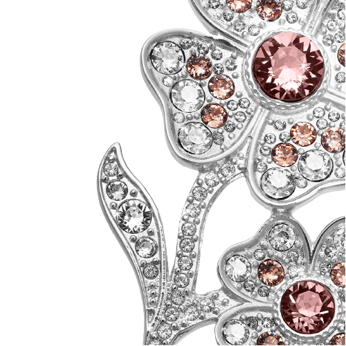 Floral Jewels Brooch/ Necklace - Blush Shade