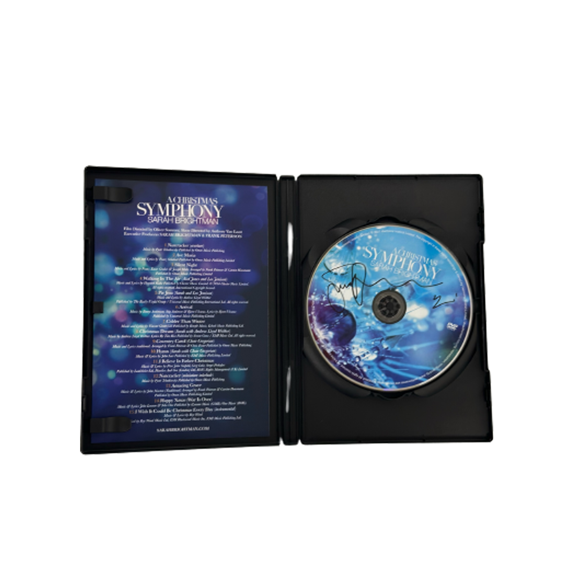 AUTOGRAPHED Sarah Brightman A Christmas Symphony - DVD