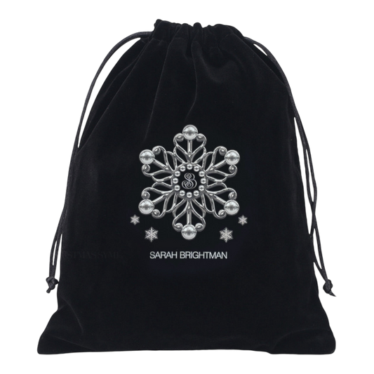 NEW Velvet Snowflake Drawstring Bag