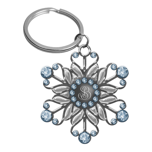 NEW Rhinestone Snowflake KeyChain