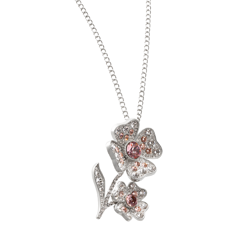 Floral Jewels Brooch/ Necklace - Blush Shade