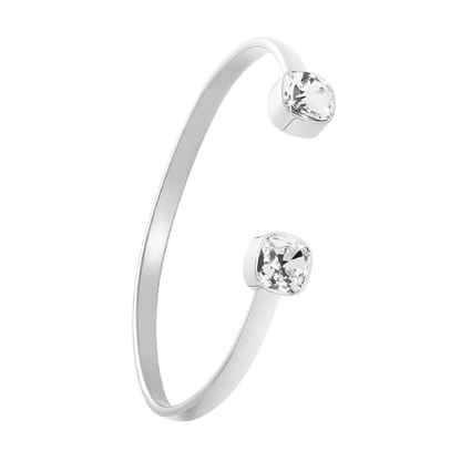 Stacking Bracelet Silver - Crystal
