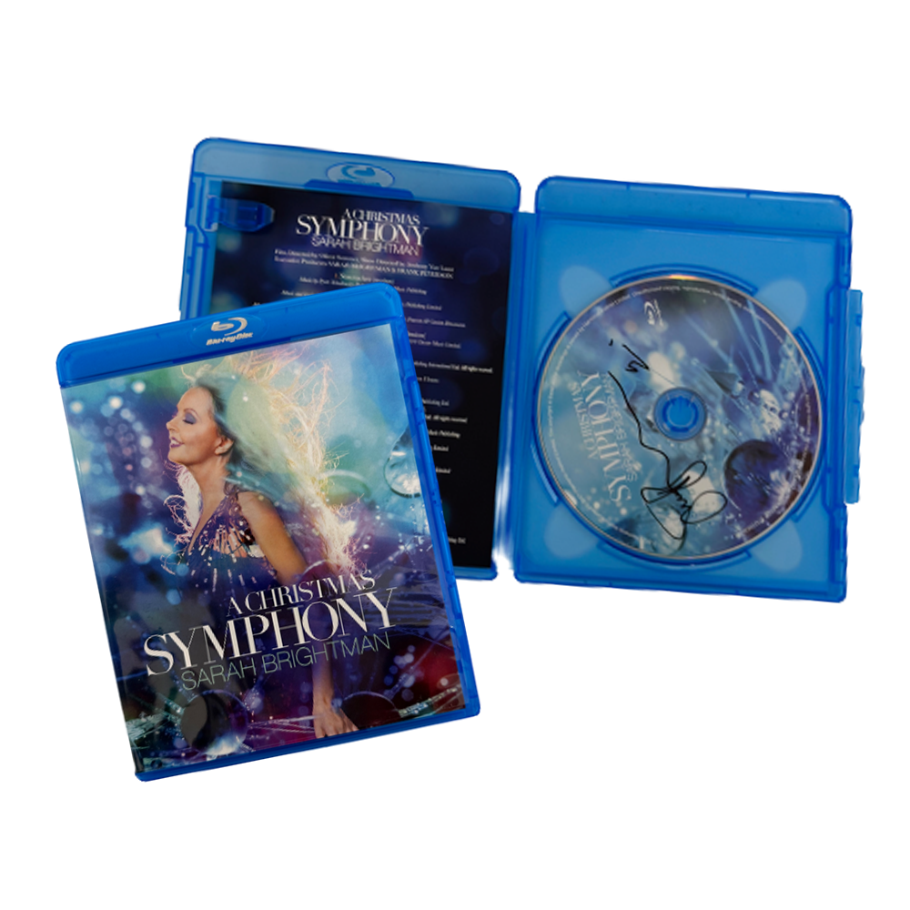 AUTOGRAPHED Sarah Brightman A Christmas Symphony - Blu Ray